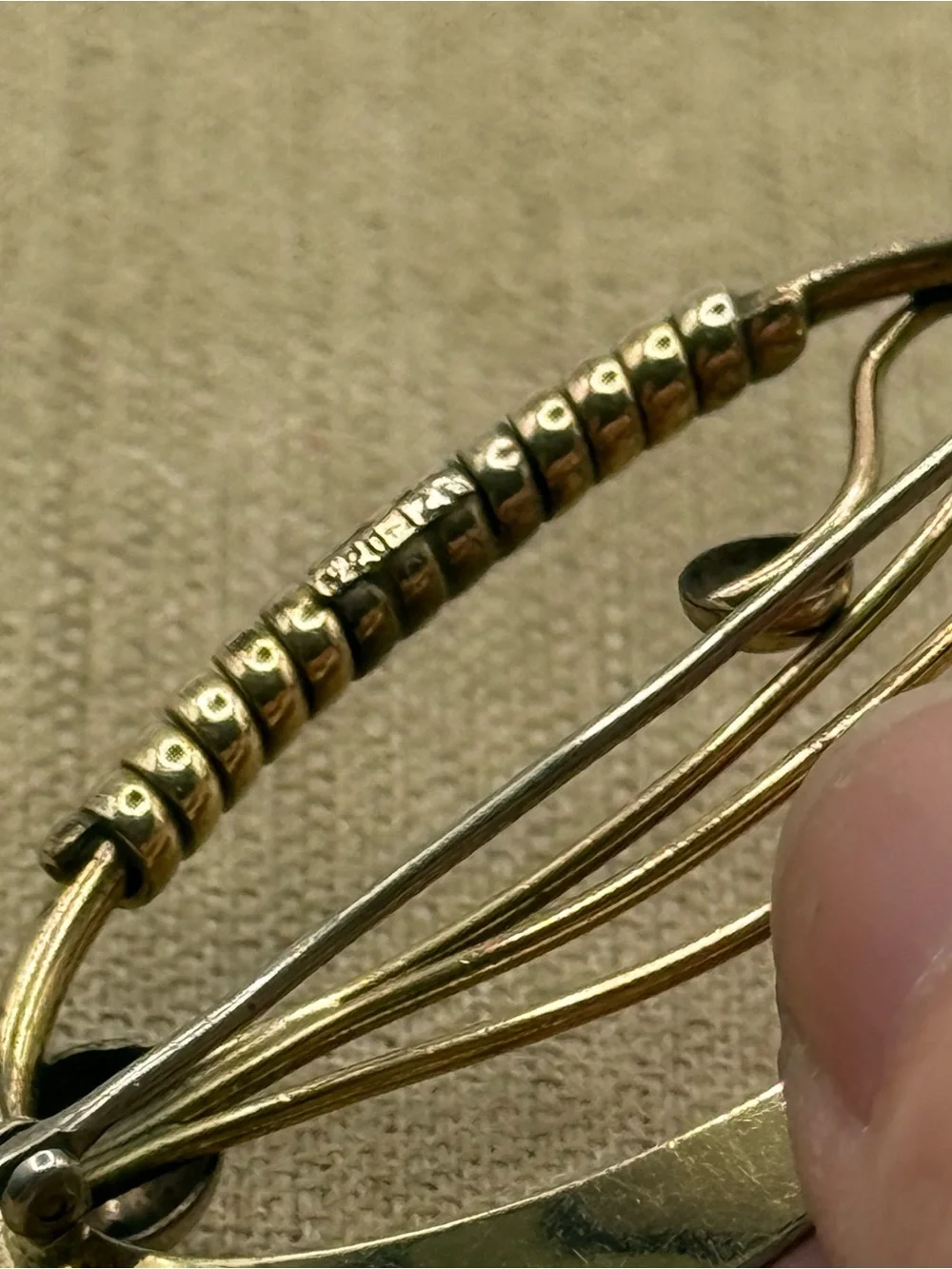 1/20-12k gold filledAbstract Wirework Brooch